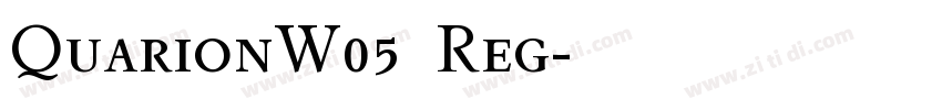 QuarionW05  Reg字体转换